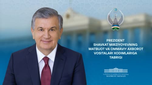 Matbuot va ommaviy axborot vositalari xodimlariga